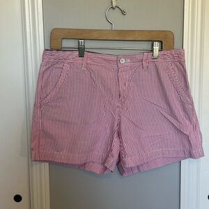 G.H. Bass &Comp Women's Striped Pink Shorts